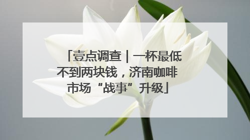 壹点调查｜一杯最低不到两块钱，济南咖啡市场“战事”升级